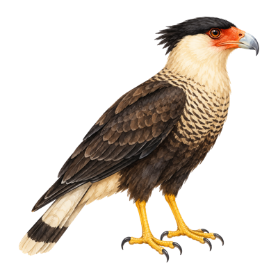 Watercolor caracara